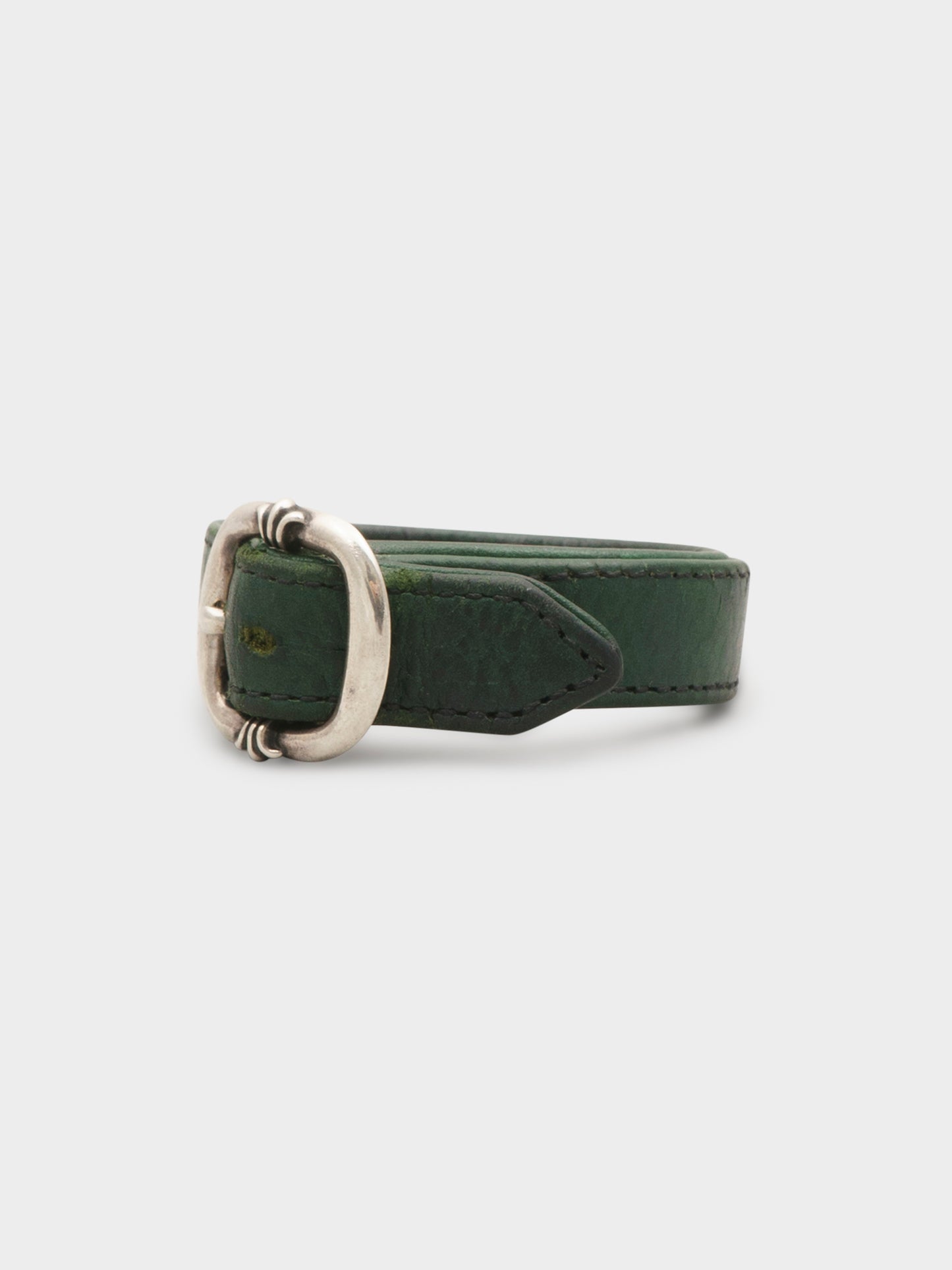 Green Leather Gunslinger Bracelet