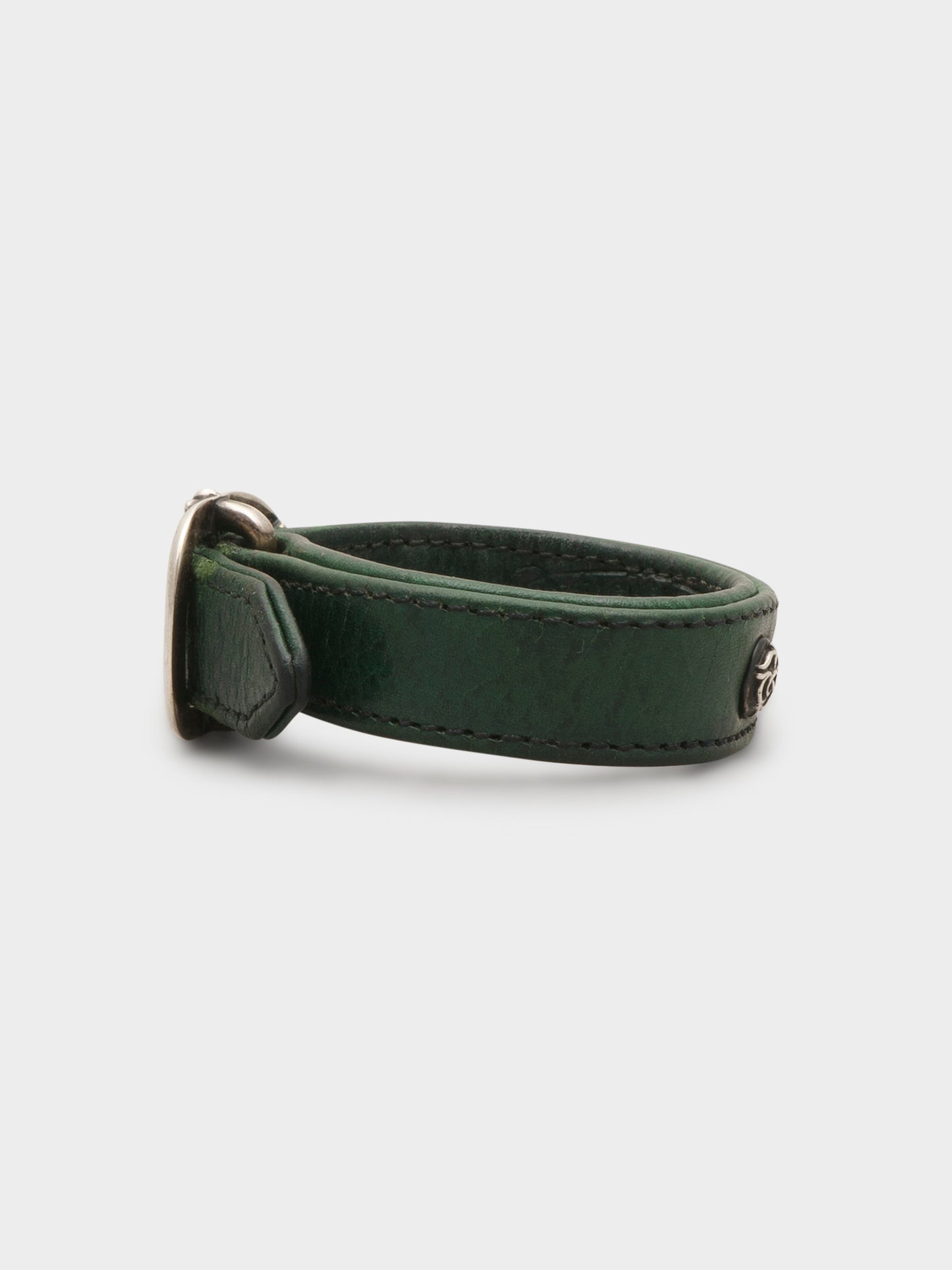 Green Leather Gunslinger Bracelet