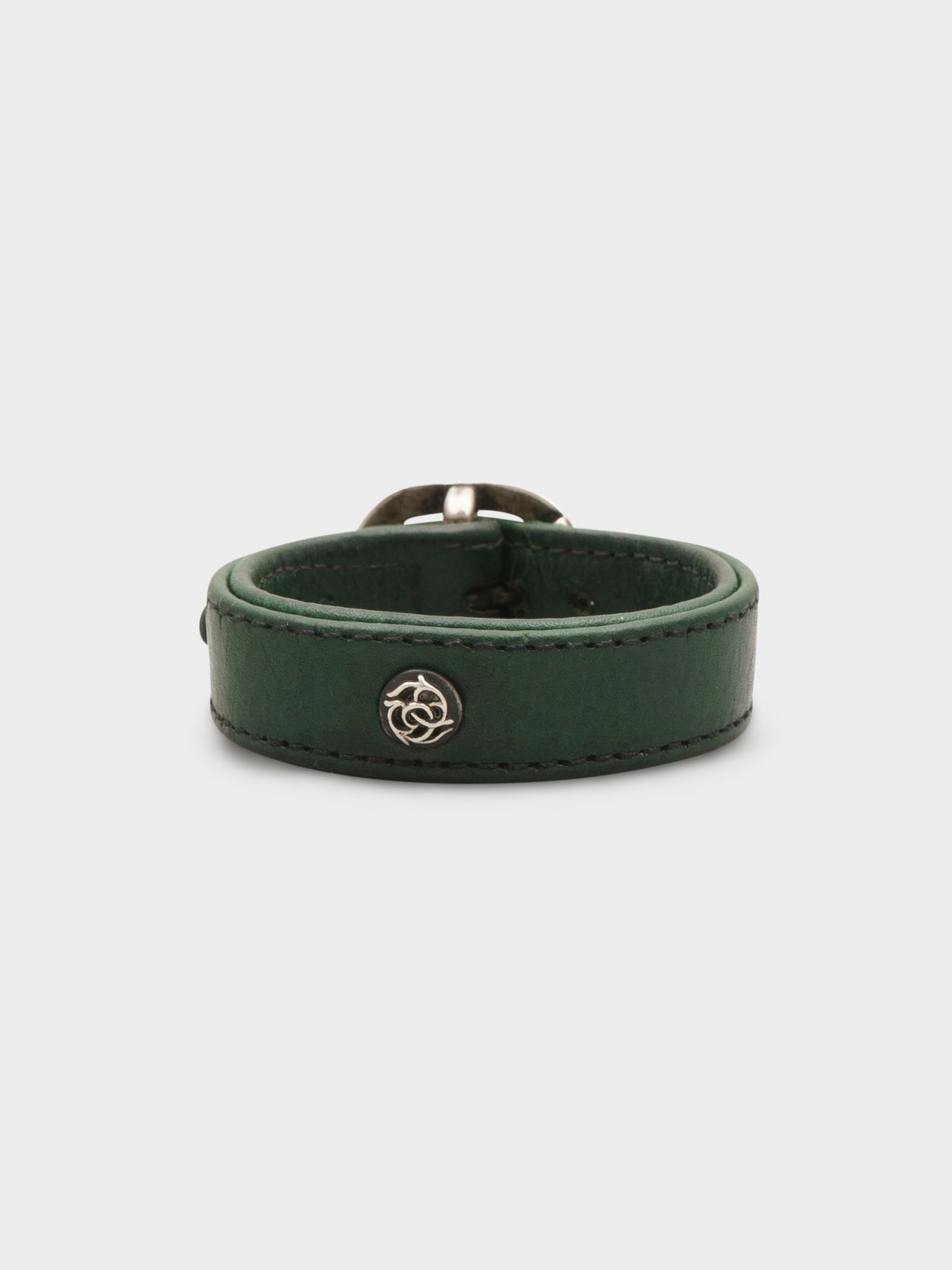 Green Leather Gunslinger Bracelet