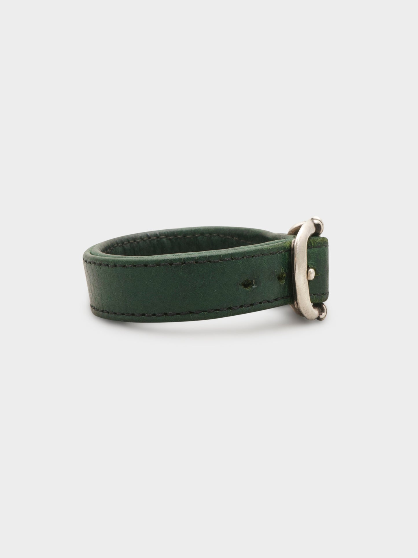 Green Leather Gunslinger Bracelet