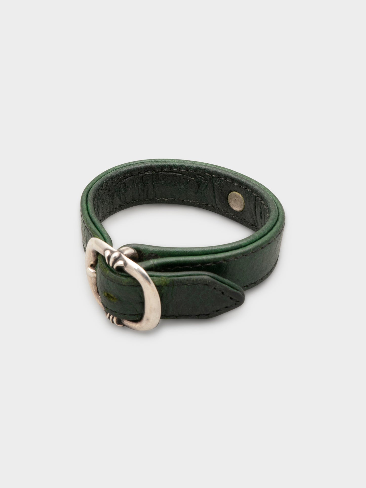 Green Leather Gunslinger Bracelet