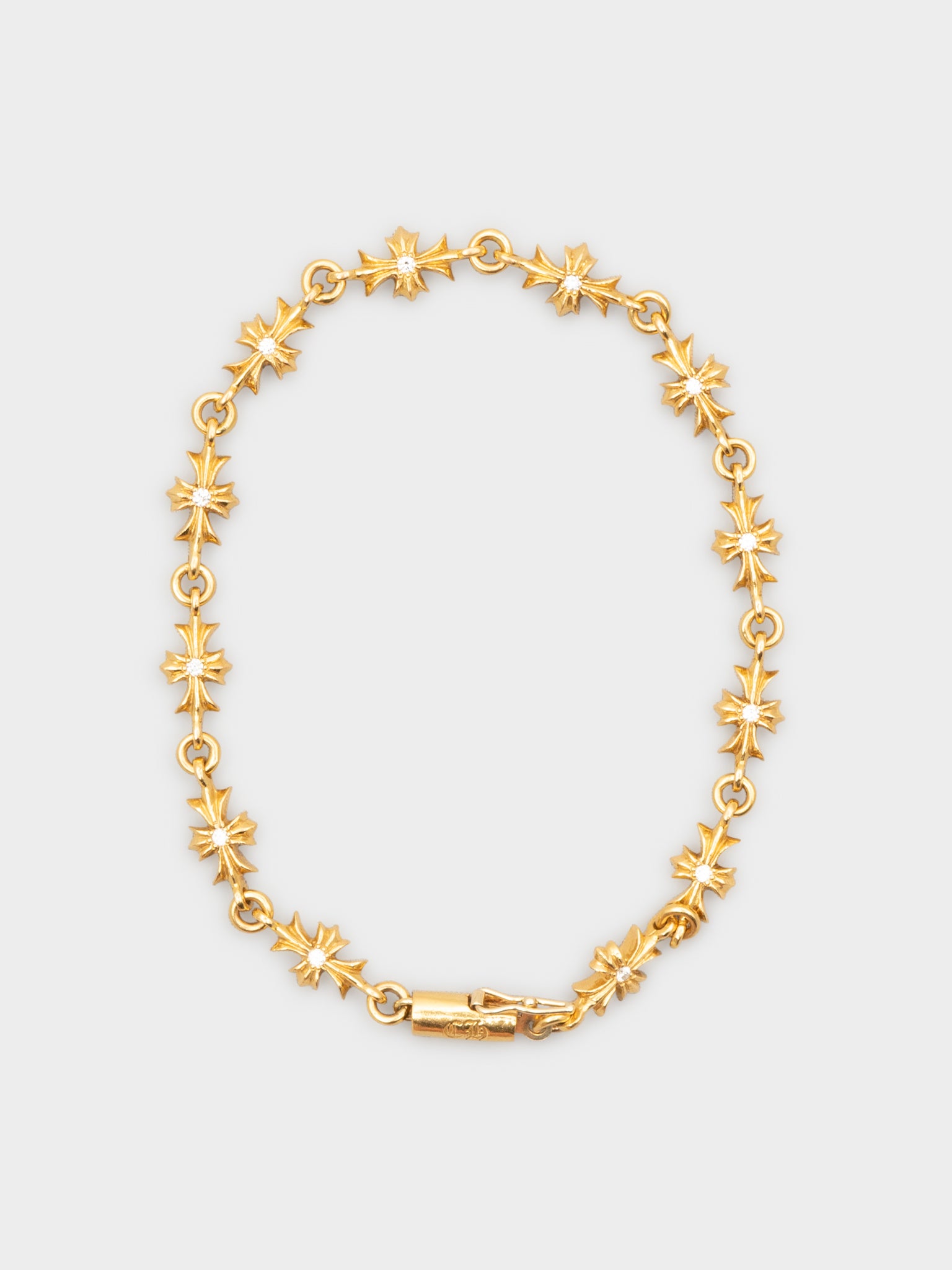 Buy Chrome Hearts 22k Diamond Tiny E Bracelet Online at Groupie