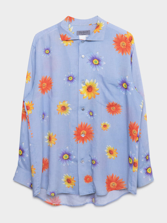 Silk Floral Button Up Shirt