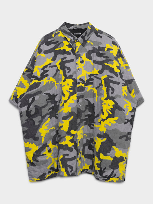 Oversized Camo Padded Shirt