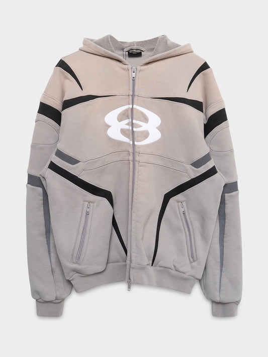 Unity Icon Hooded Biker Sweatshirt