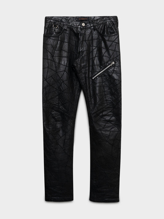 AW03 Paper Doll Reconstructed Leather Pants
