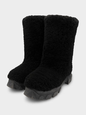 Shearling Lunar Tractor Boots