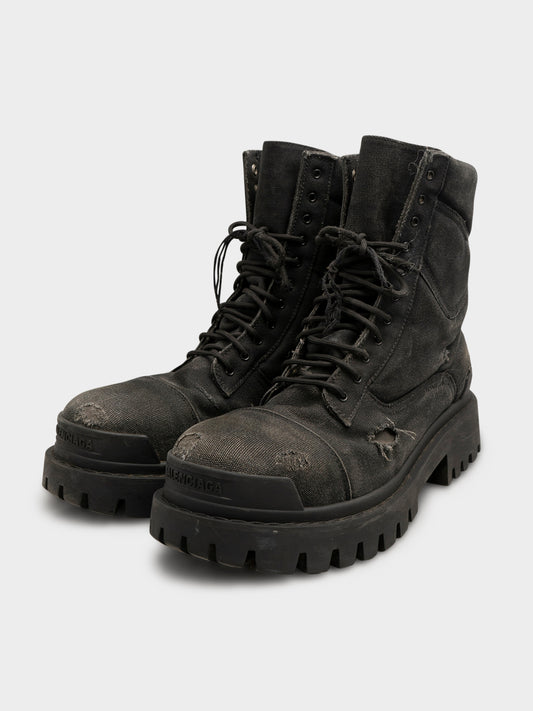 Distressed Strike Boots