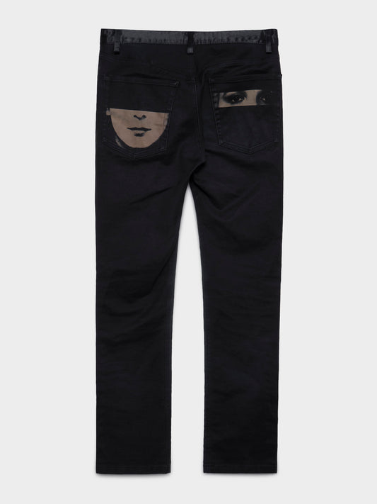 'Purple' Face-Print Pants