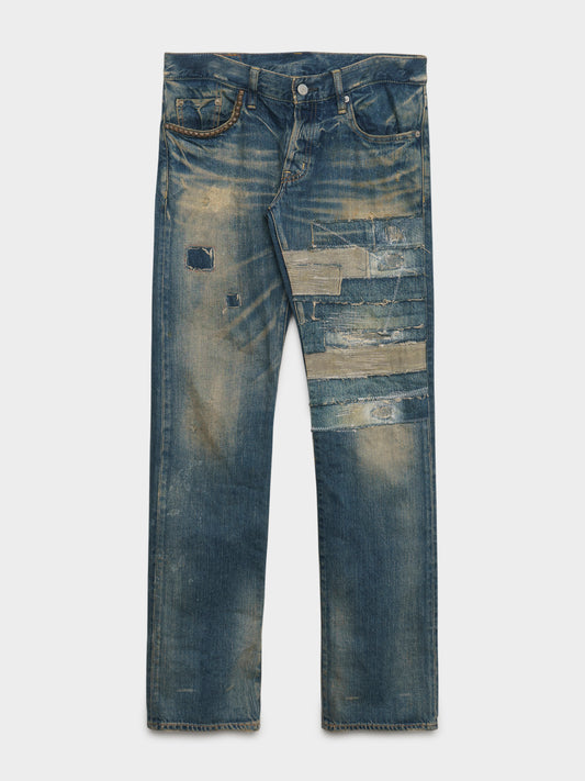 Studded & Patched Jeans