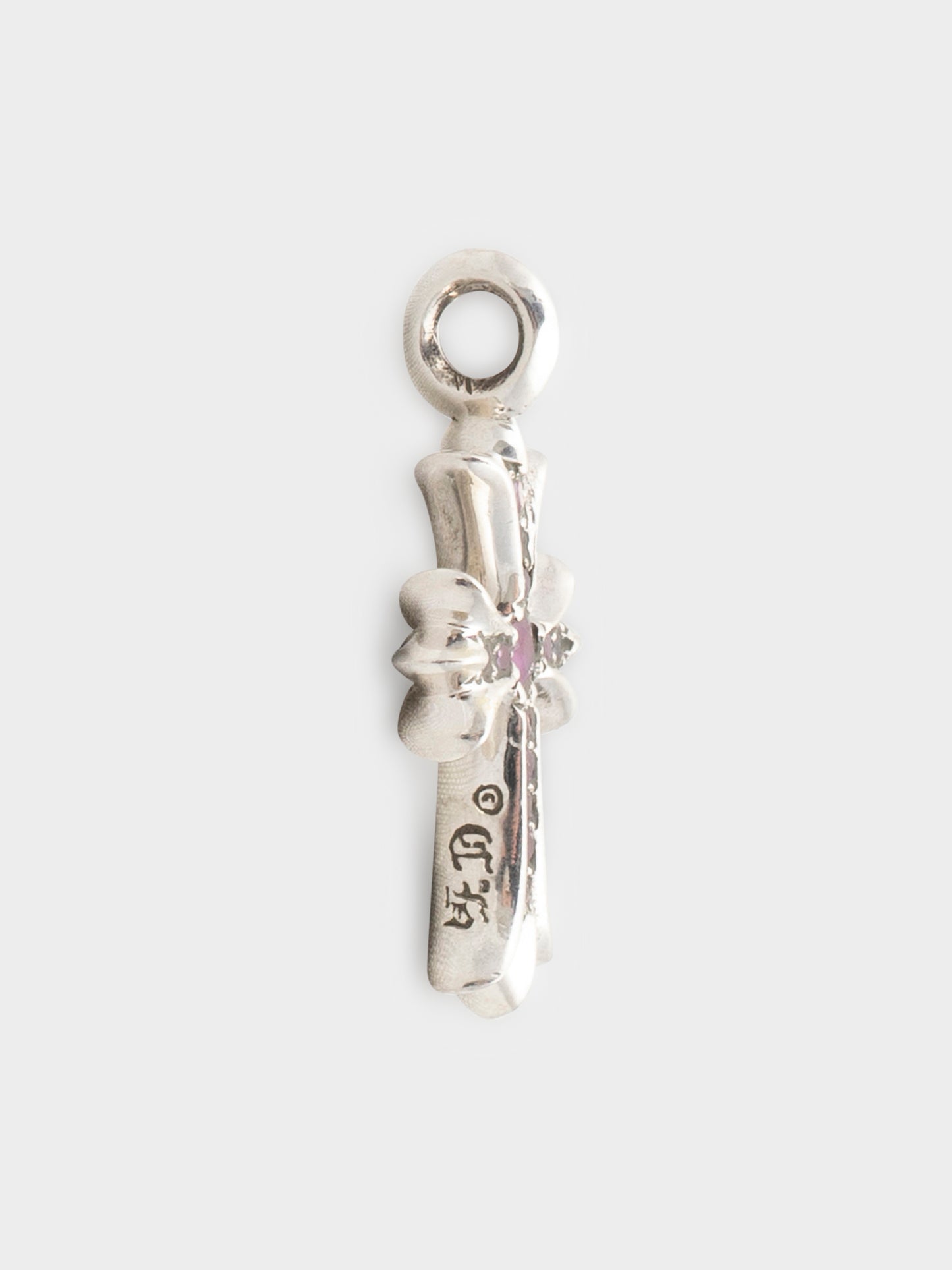 Ruby Tiny Fat Cross Pendant