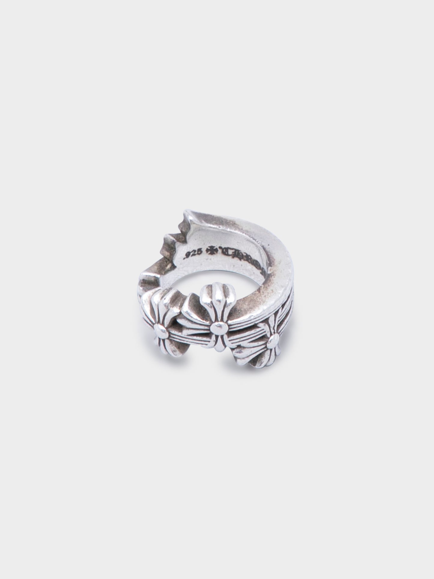 Triple Cross Curve Ring