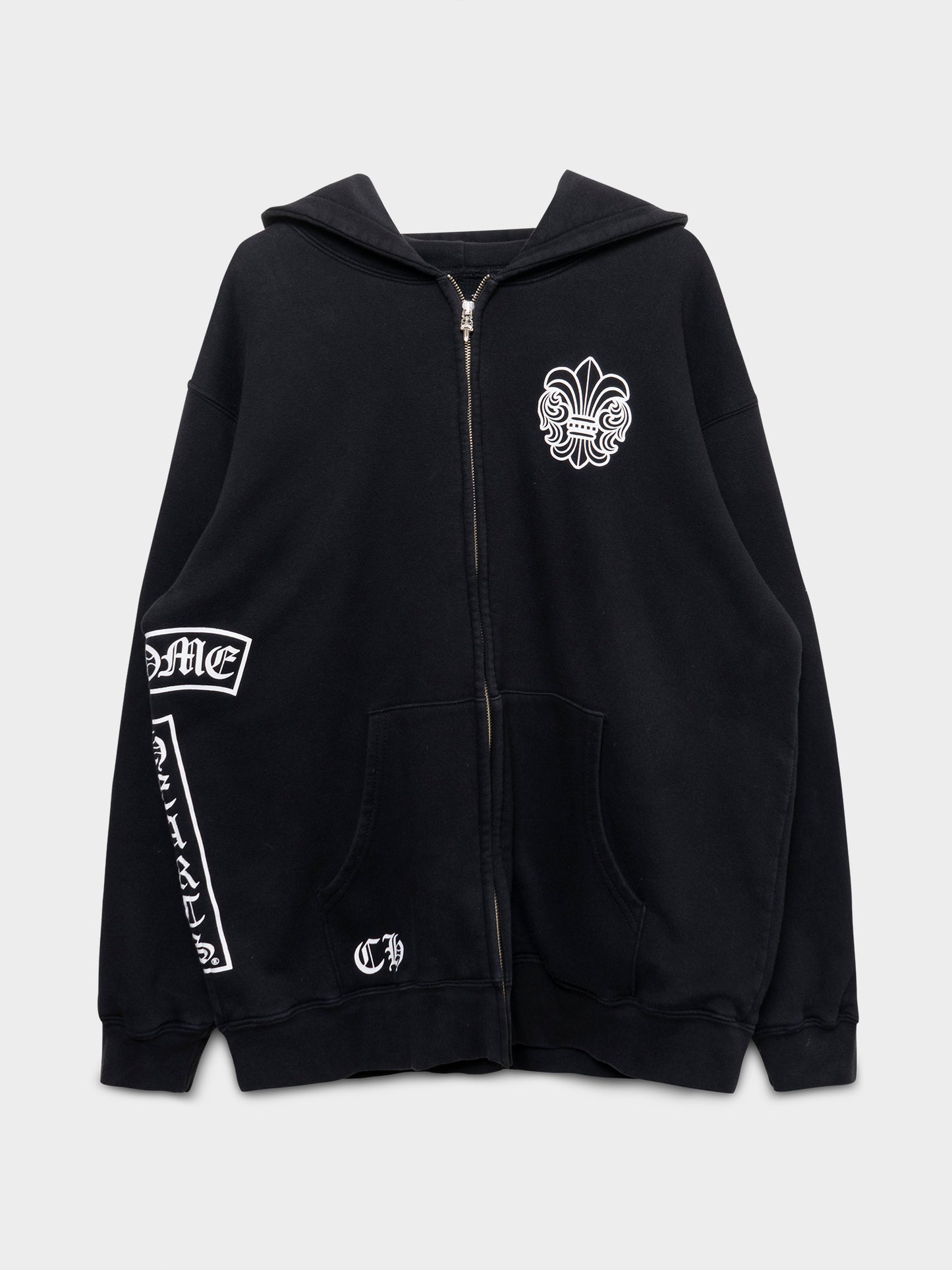 Vintage Thermal Zip-Up Hoodie