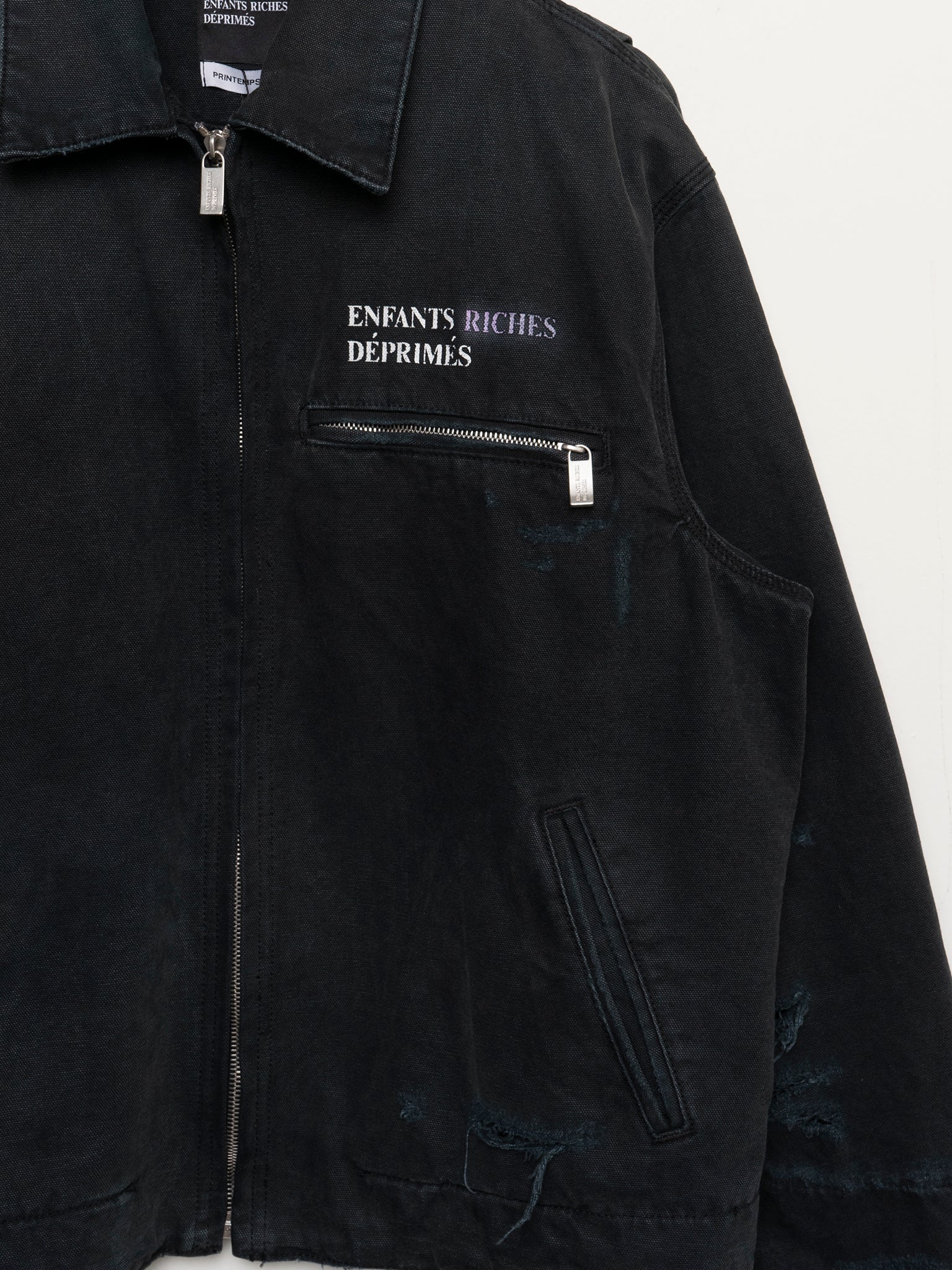 Enfants Riches Deprimes: Distressed Workwear Jacket | Groupie