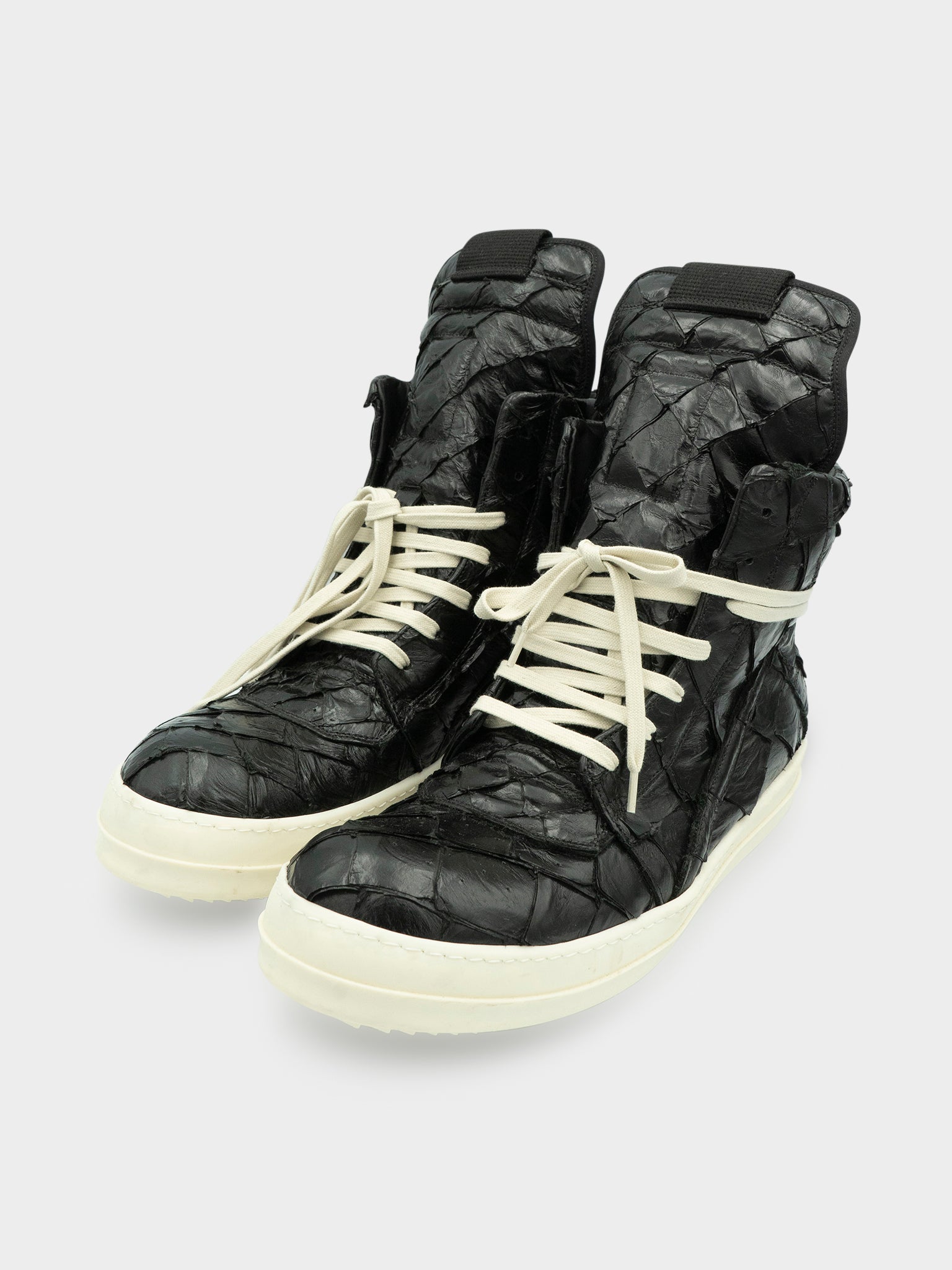 靴 rick owens pirarucu geobasket 16FW Rick Owens: Pirarucu Geobasket Sneakers | Groupie