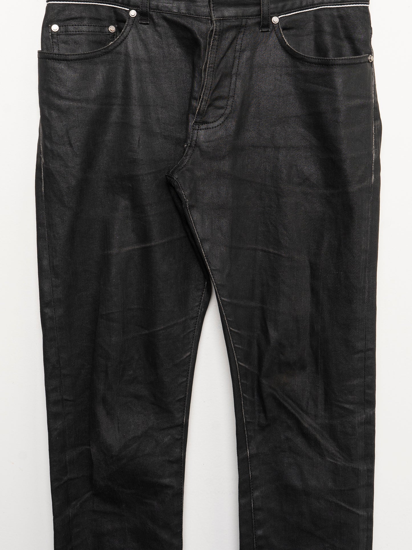 Waxed Skinny Jeans