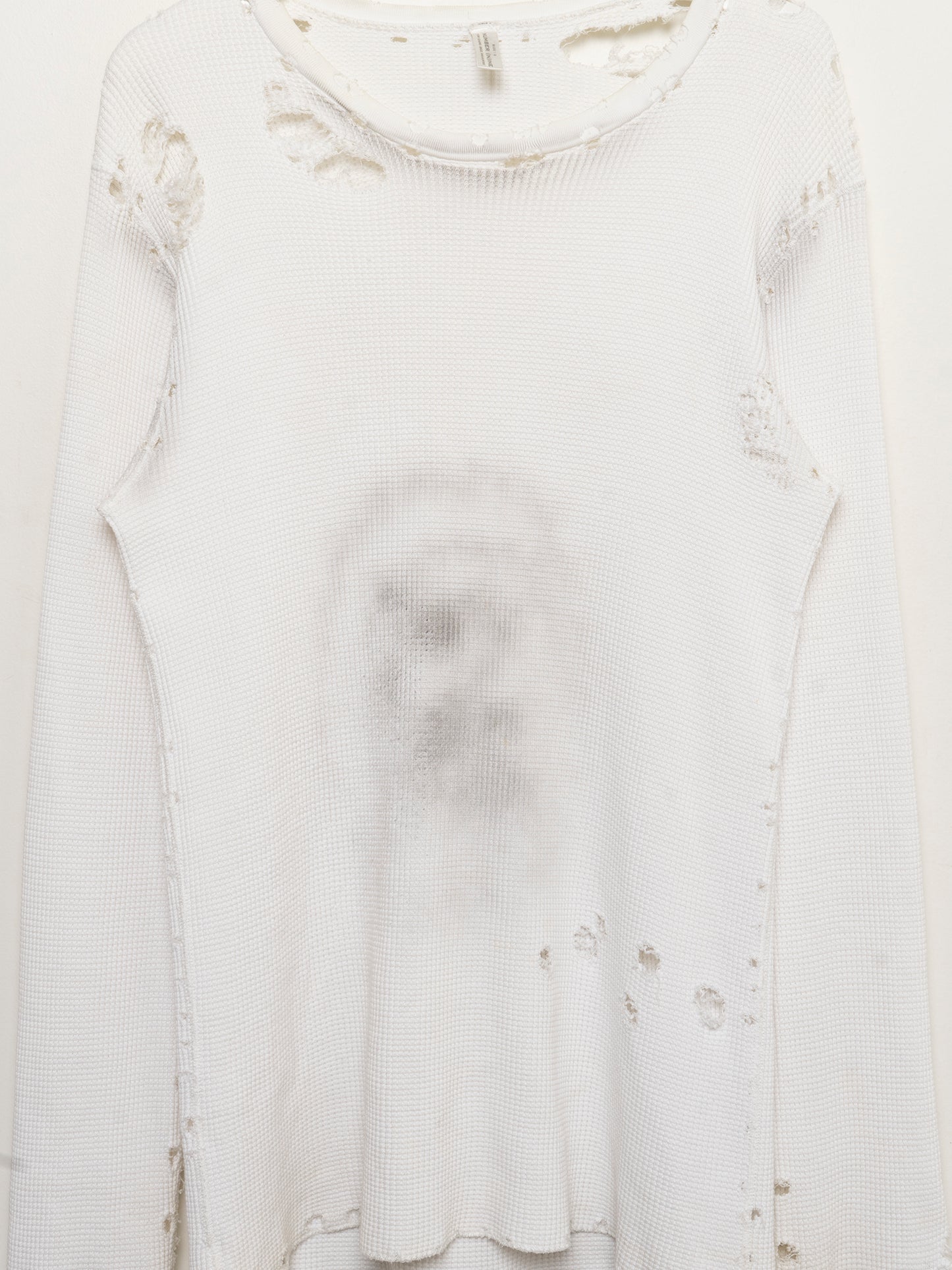 Distressed Thermal Longsleeve Shirt