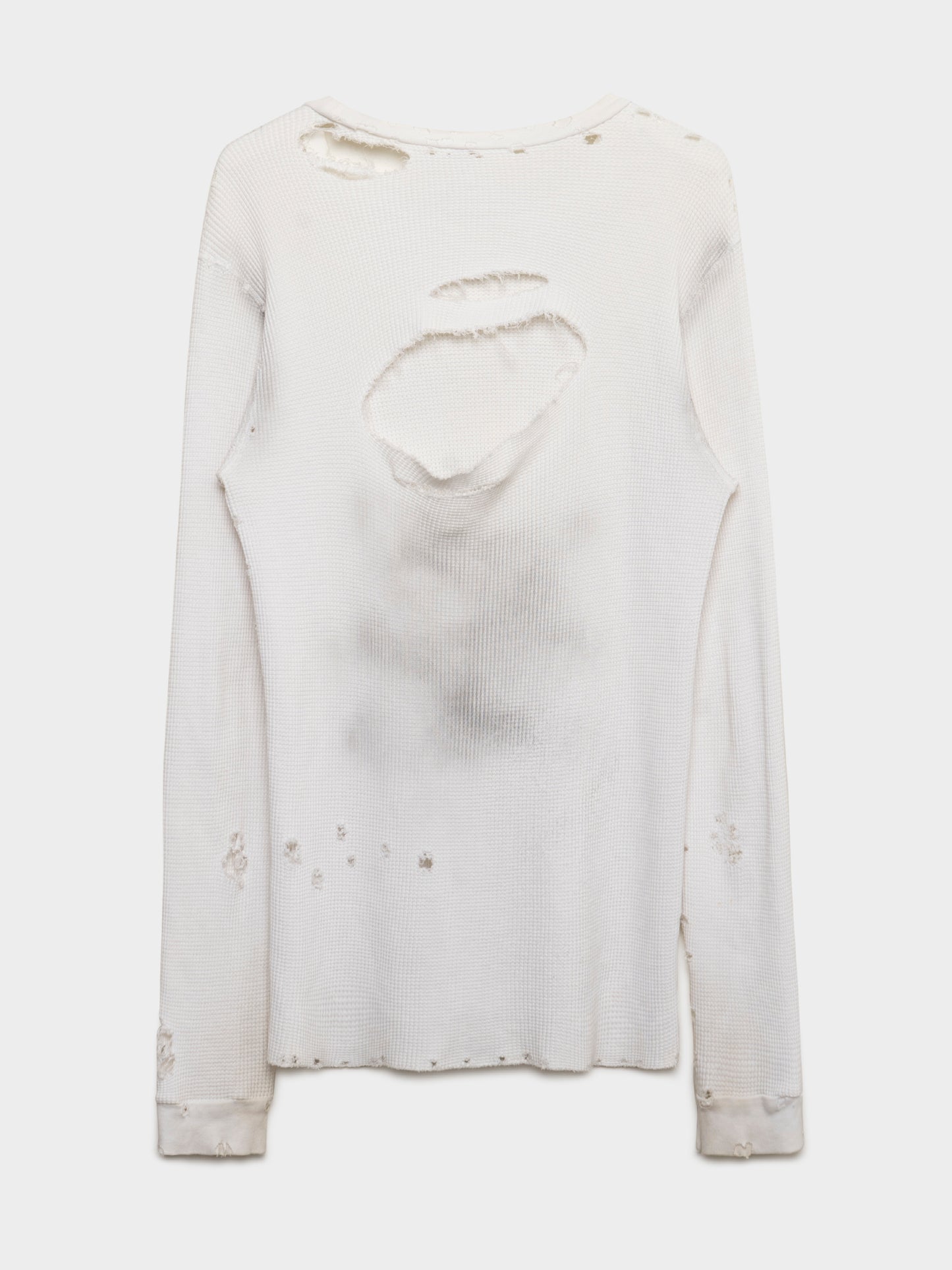 Distressed Thermal Longsleeve Shirt