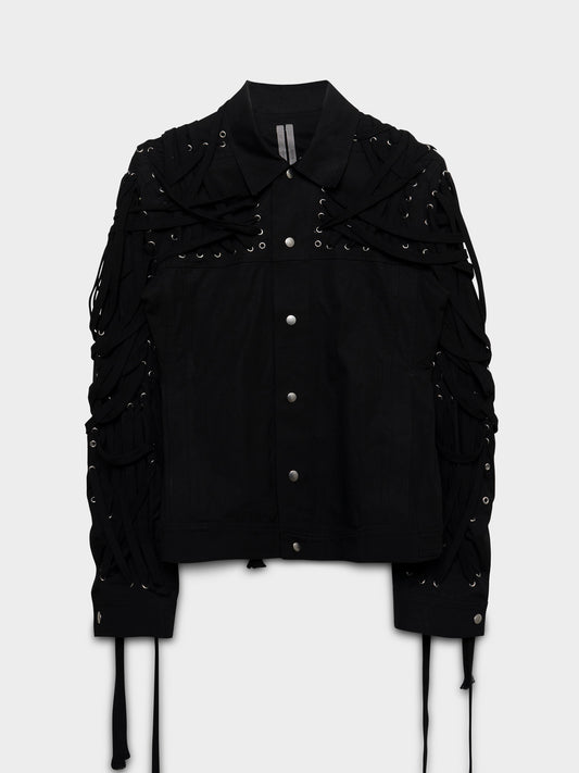 SS20 Triple Black Megalace Jacket