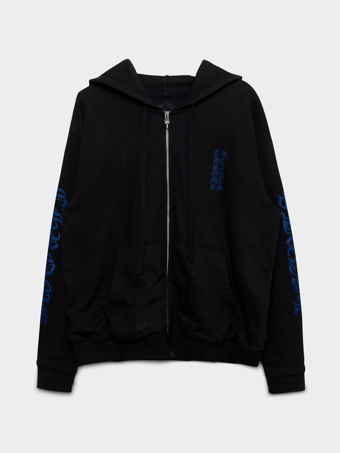 Blue Logo Zip-Up Hoodie