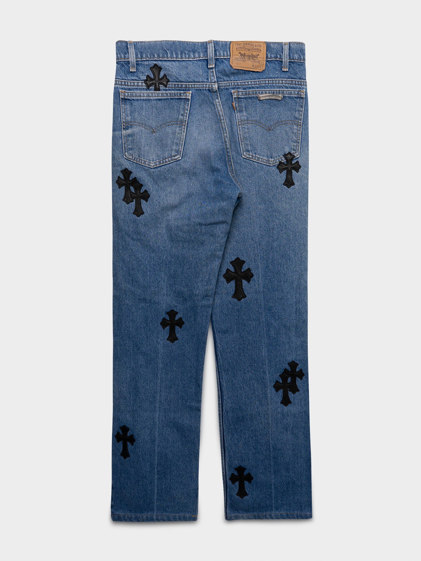 Blue Patched Levis 517