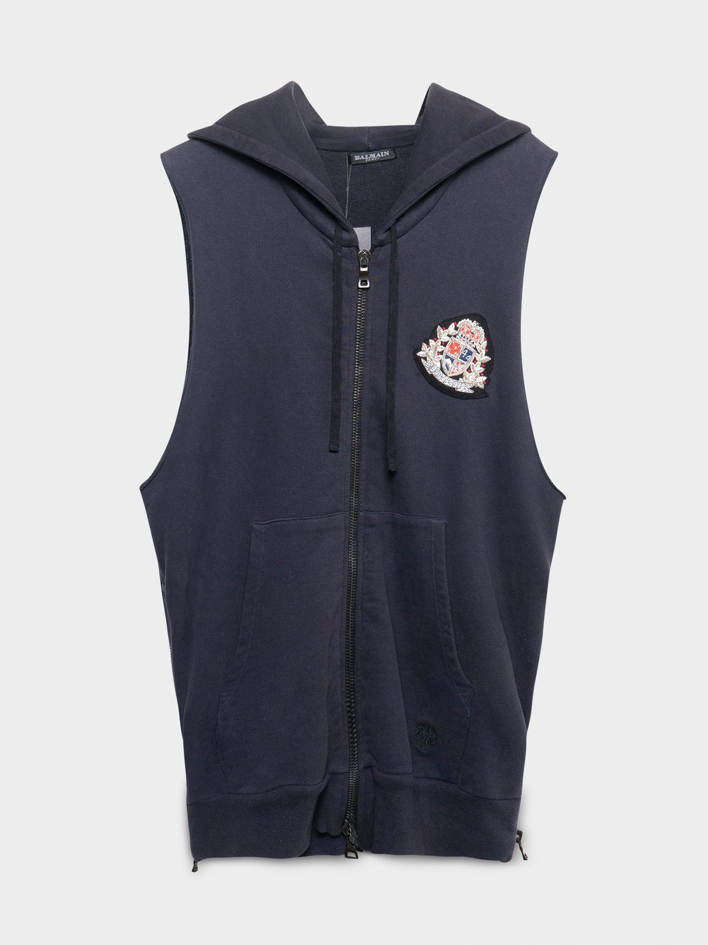SS11 Sleeveless Crest Hoodie