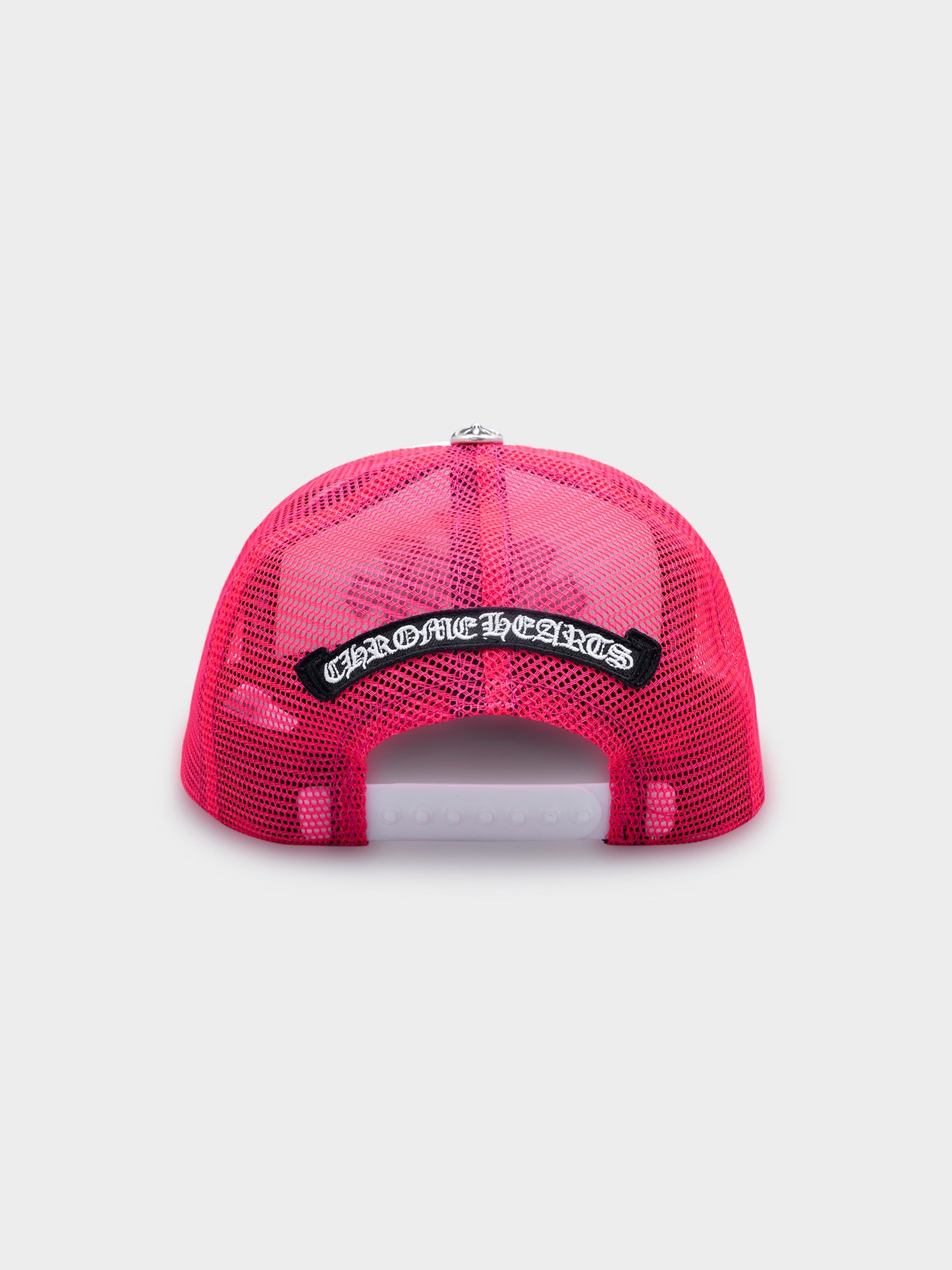 Neon Pink Triple Cross Trucker Hat