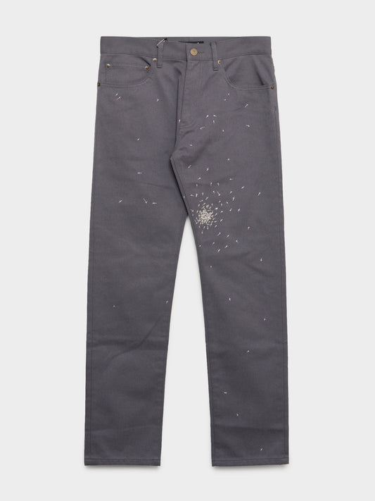 Embroidered Cross Pants