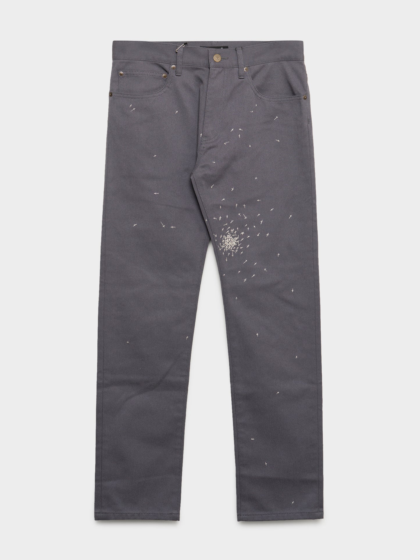 Embroidered Cross Pants