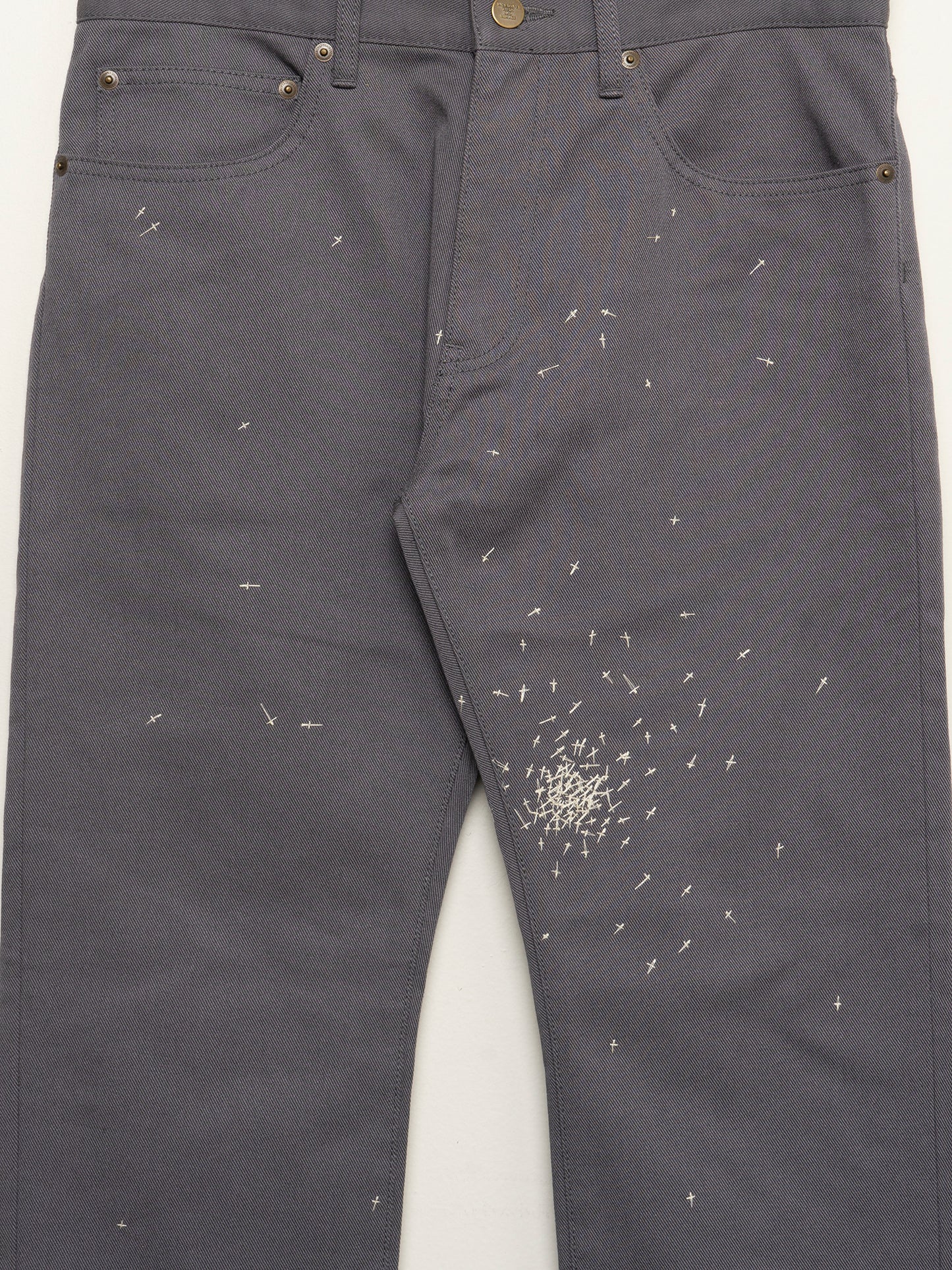 Embroidered Cross Pants