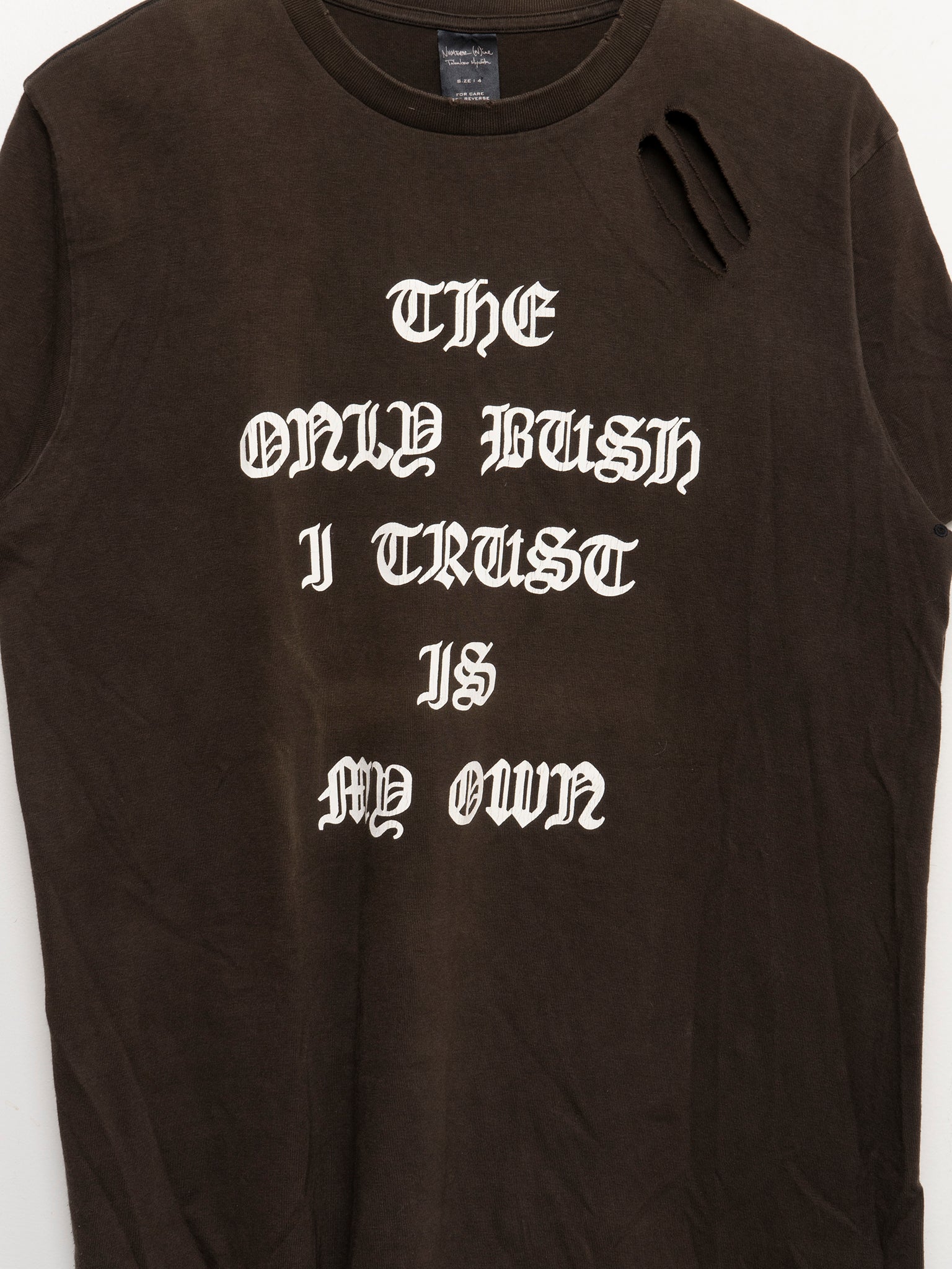 Number (N)ine ANTI BUSHISM 反戦Tシャツ 4 NUMBER ANTI The (N)INE BUSHISM Number His in Term, First Bushisms