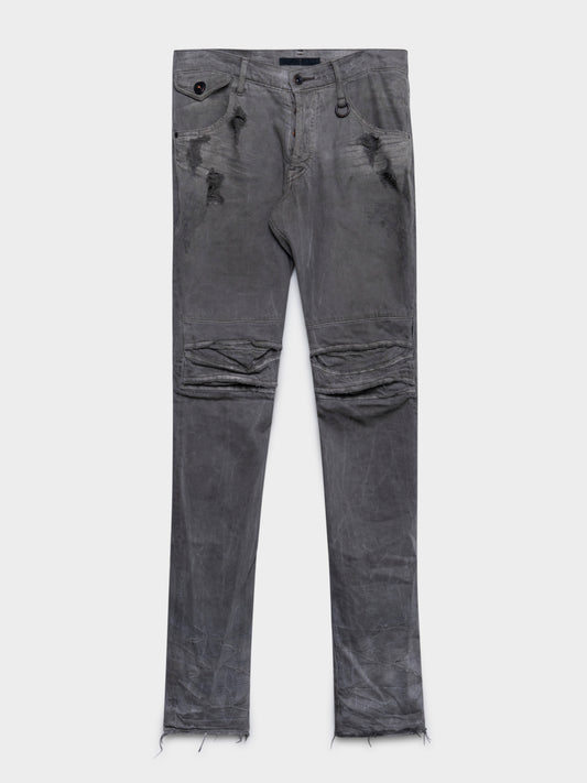 Distressed J-Cut Jeans