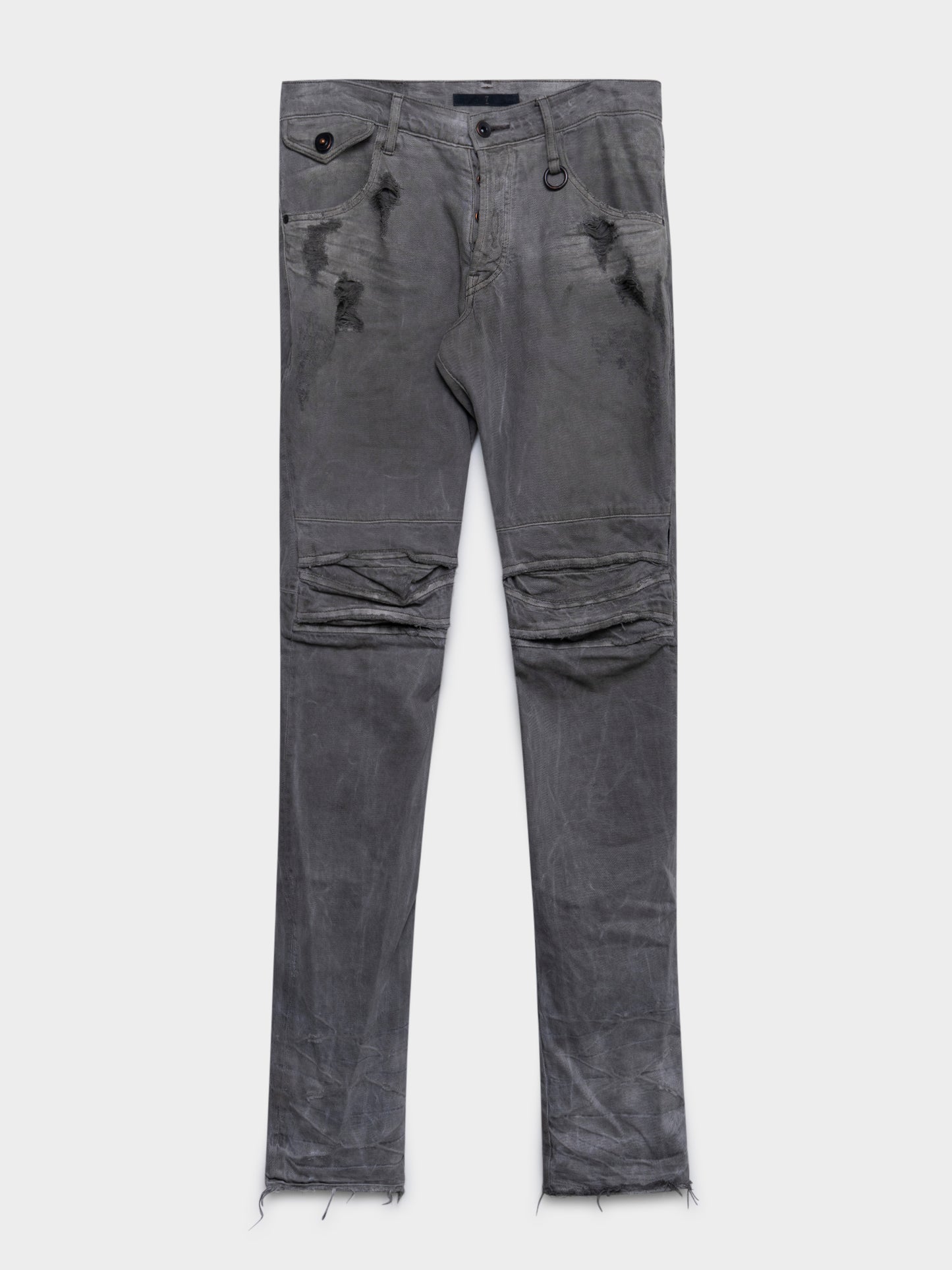 Distressed J-Cut Jeans