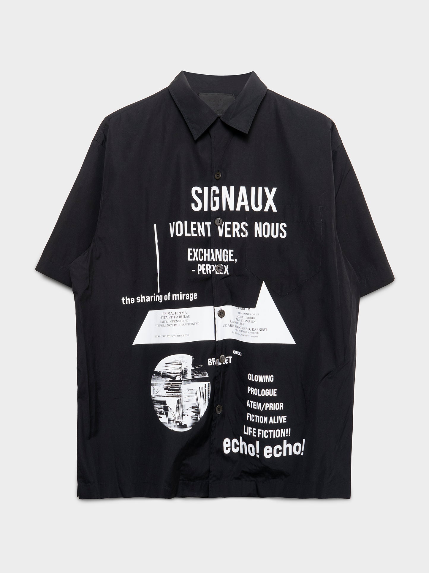 SS18 Raf Simons Signaux Camp Shirt