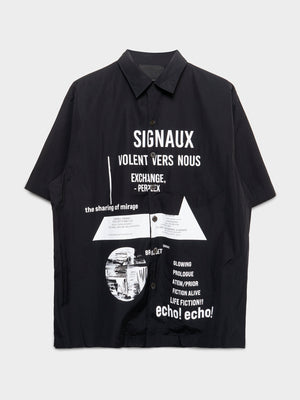 SS18 Raf Simons Signaux Camp Shirt