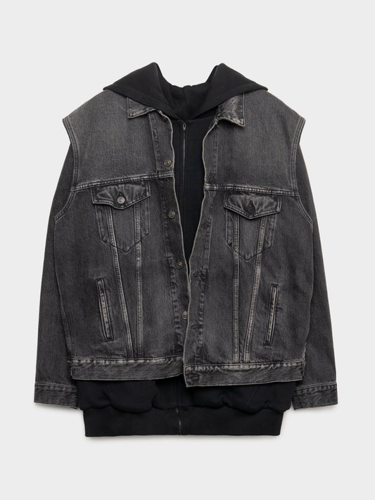 Twinset Hooded Denim Jacket