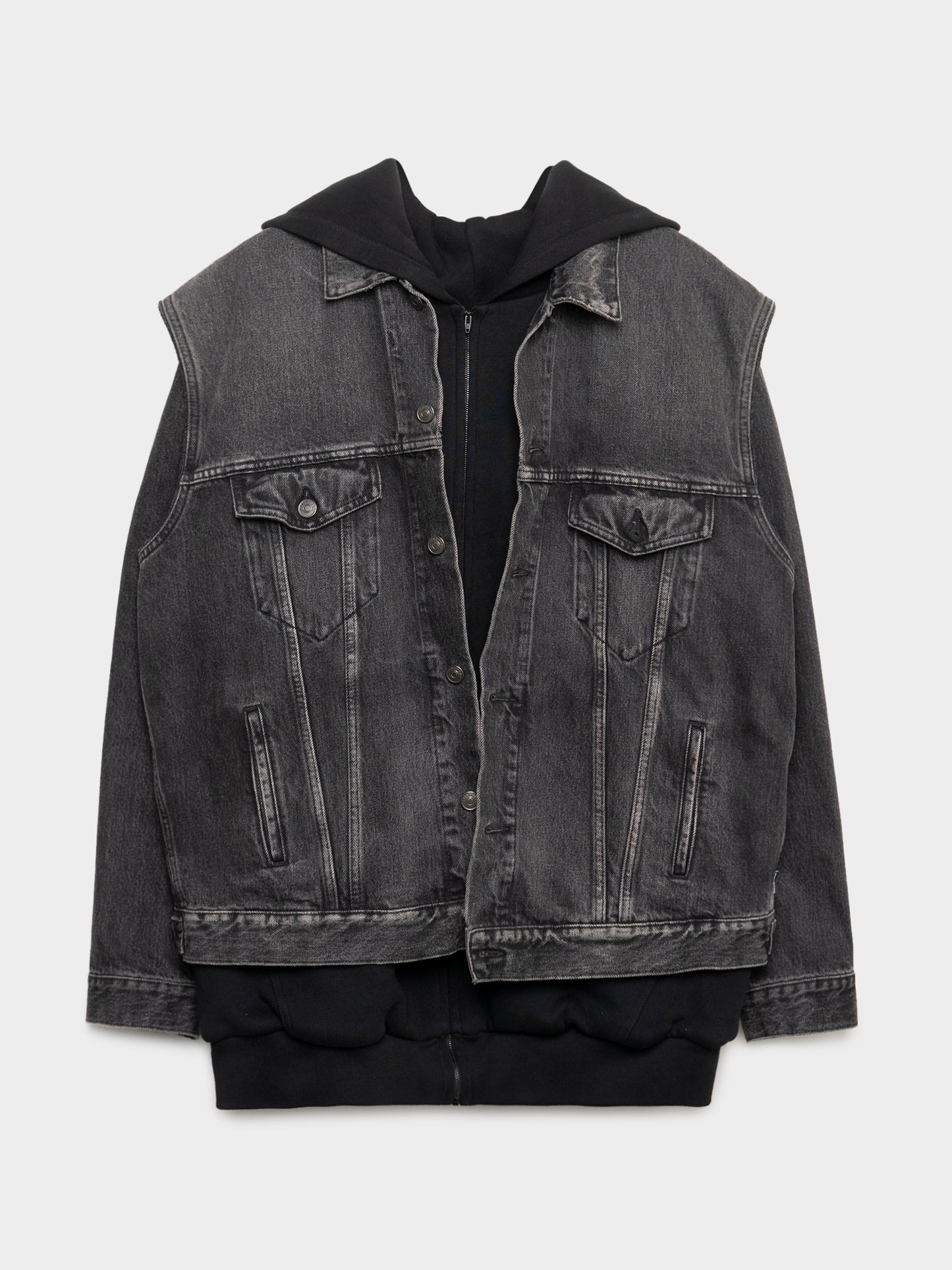 Twinset Hooded Denim Jacket