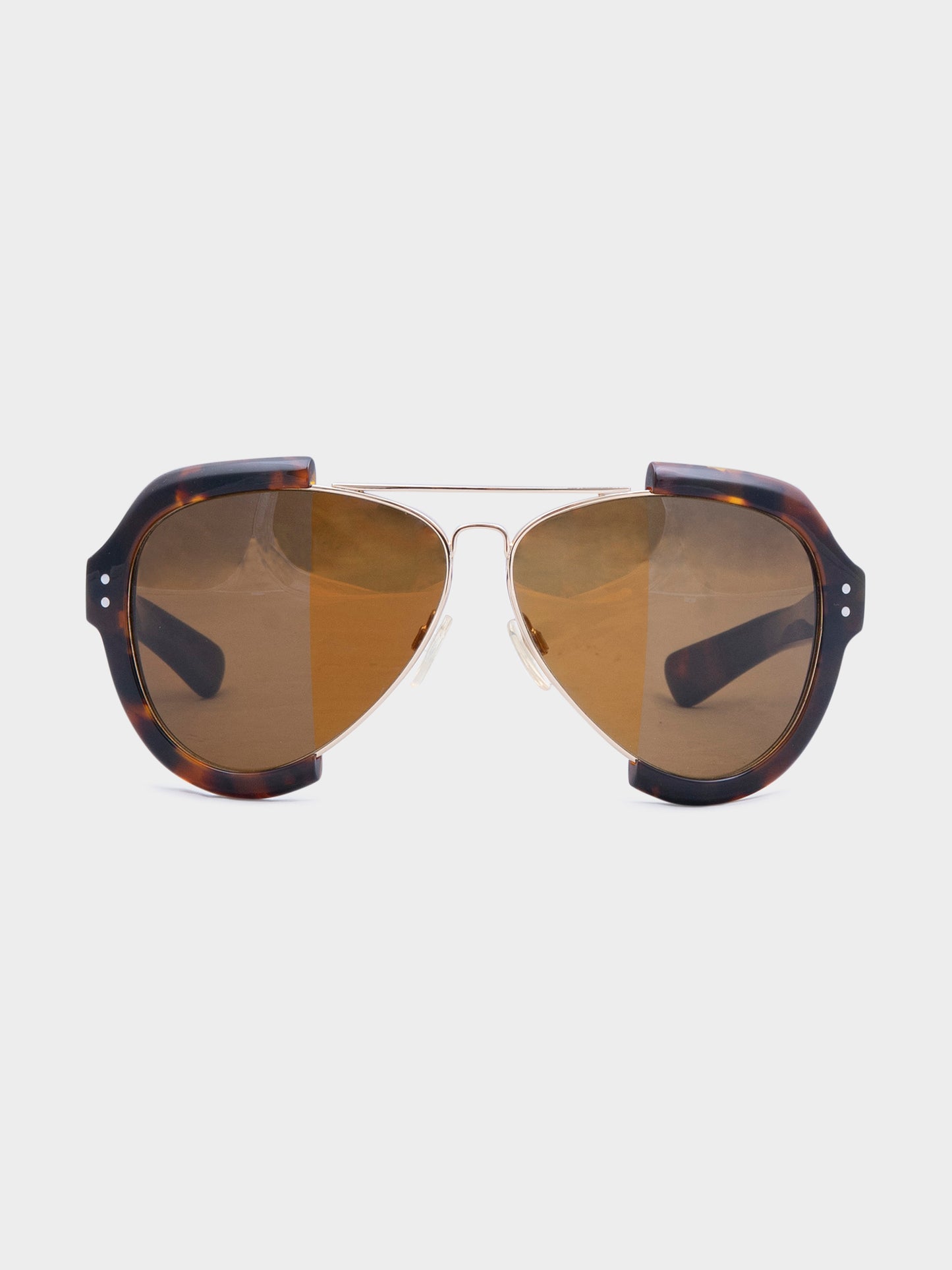 Half-Tortoise Half-Aviator Sunglasses