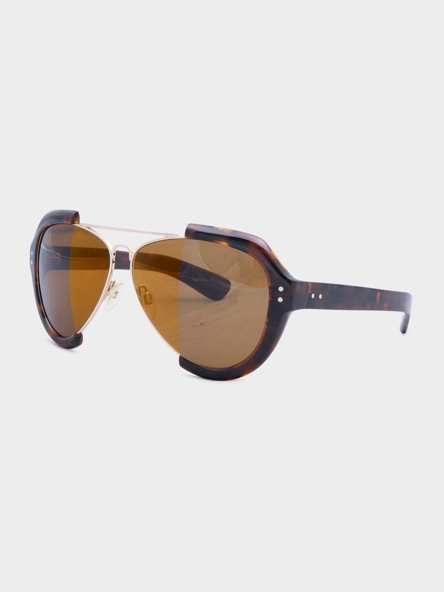 Half-Tortoise Half-Aviator Sunglasses