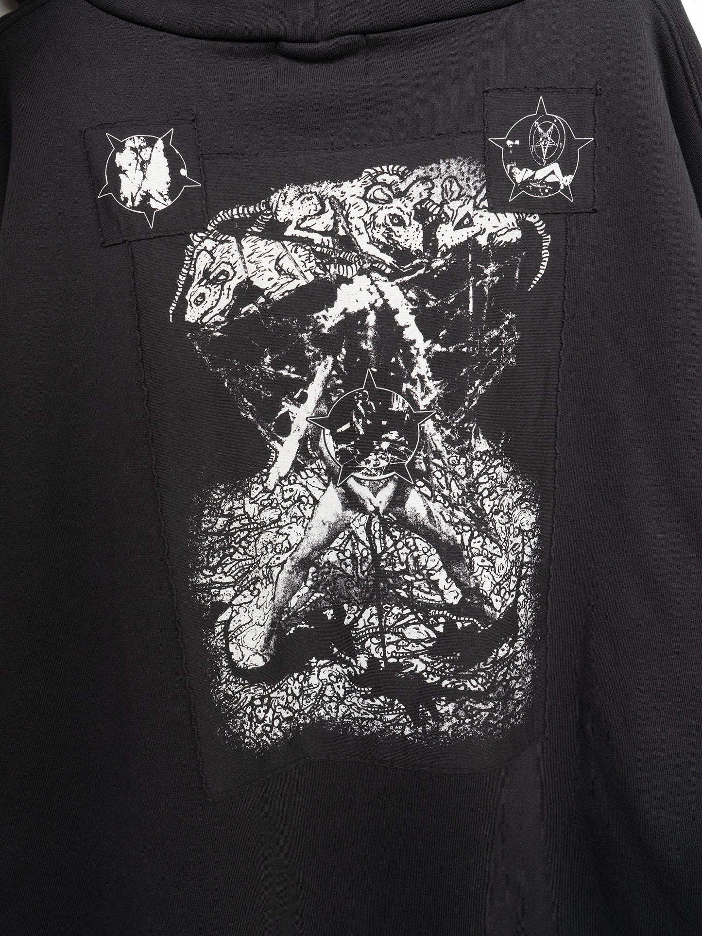 Heaven Will Burn Your Eyes Assemblage Zip-Up Hoodie