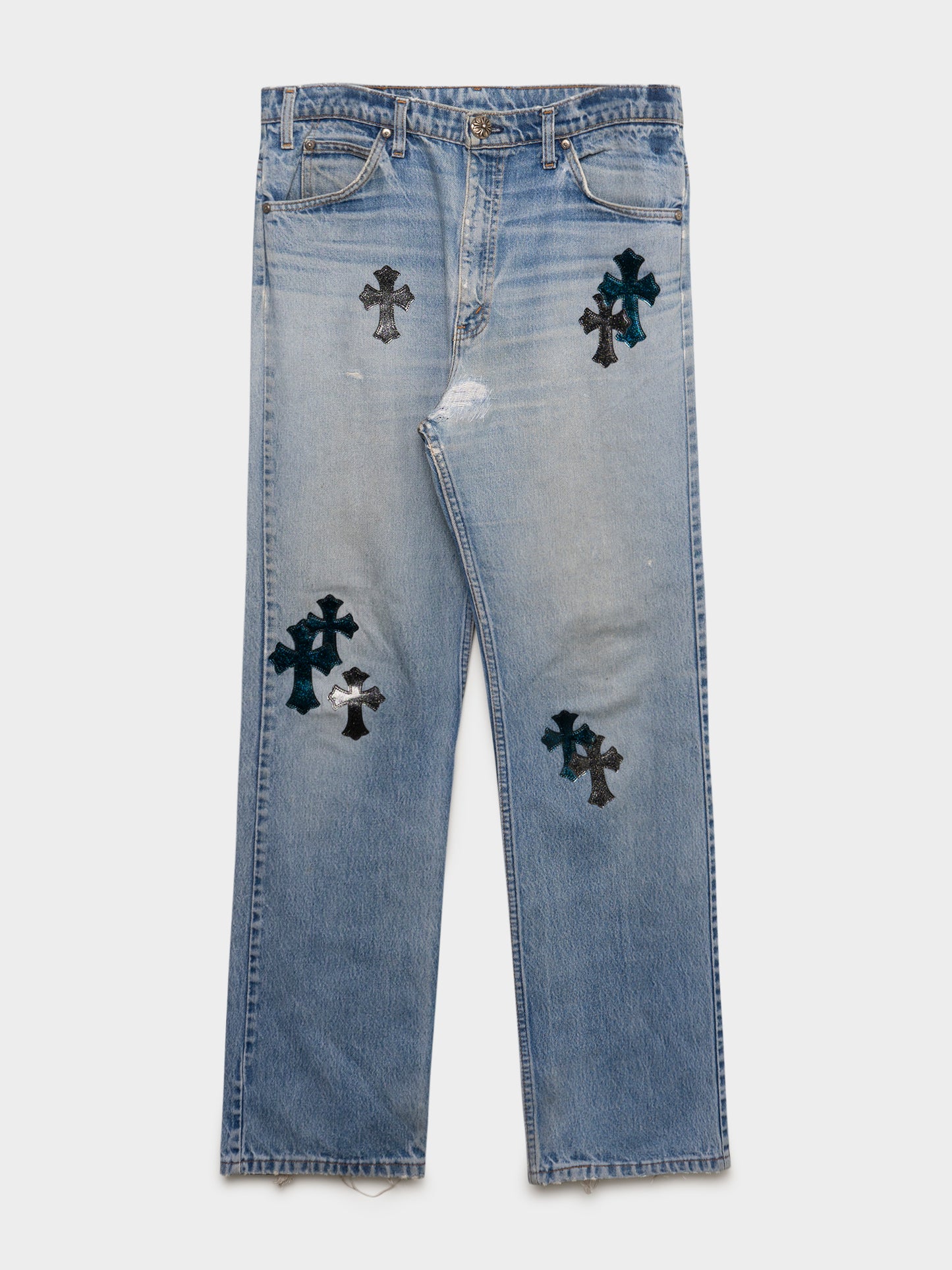 St. Barth's Galaxy Patch Levi's Jeans
