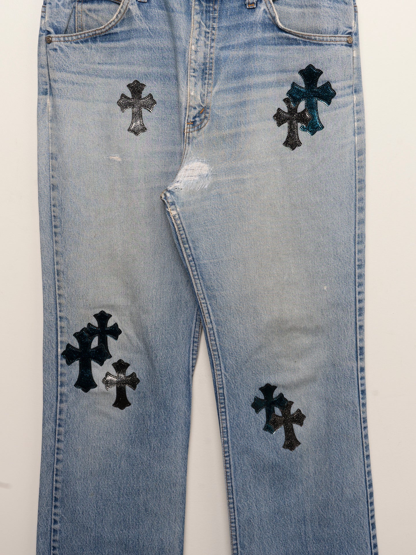 St. Barth's Galaxy Patch Levi's Jeans