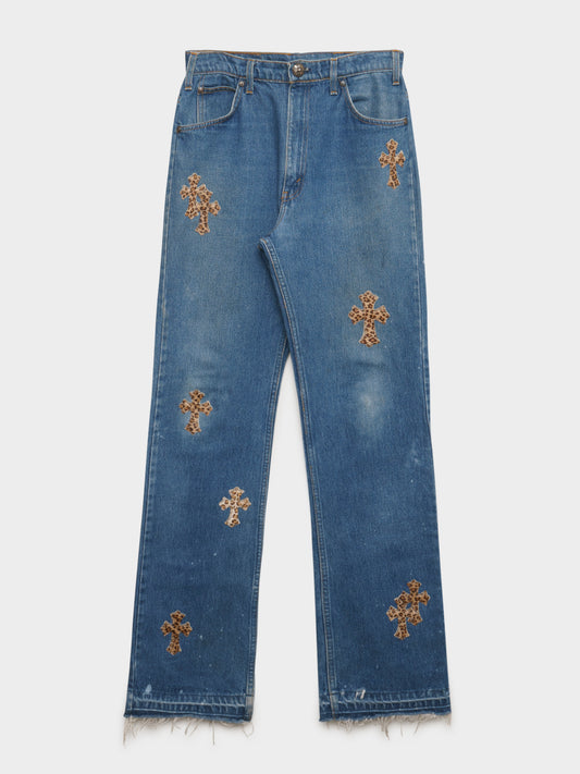 Cheetah Patched Levi’s Jeans