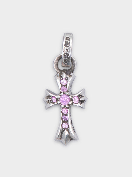 Chrome Hearts: Pink Sapphire Baby Fat Pendant | Groupie