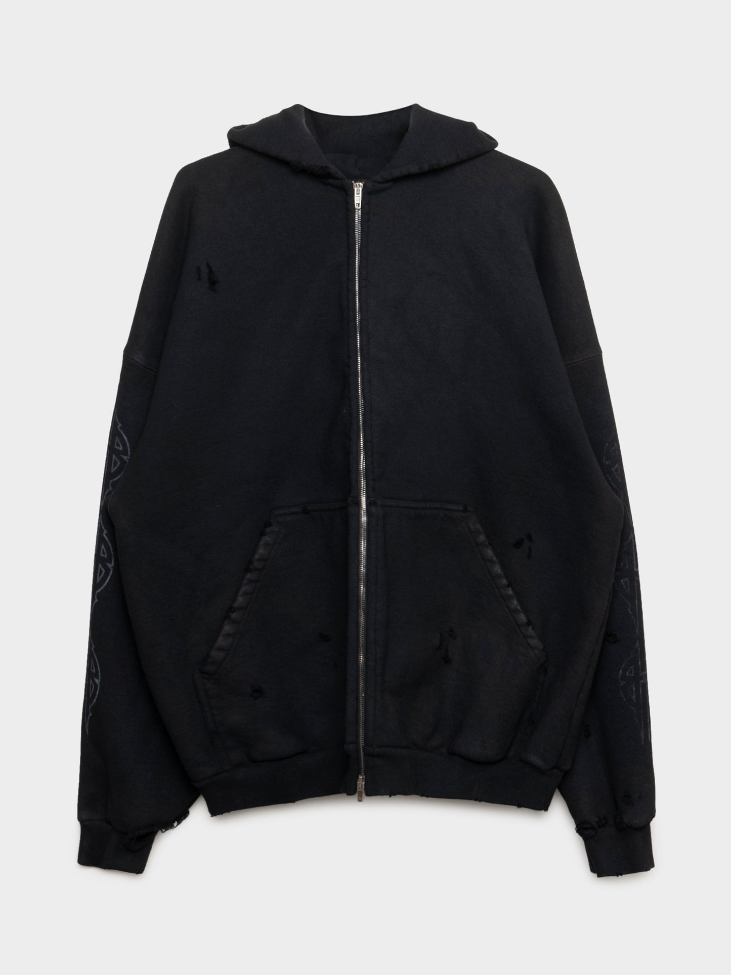 Heavy Paris Moon Zip-Up Hoodie