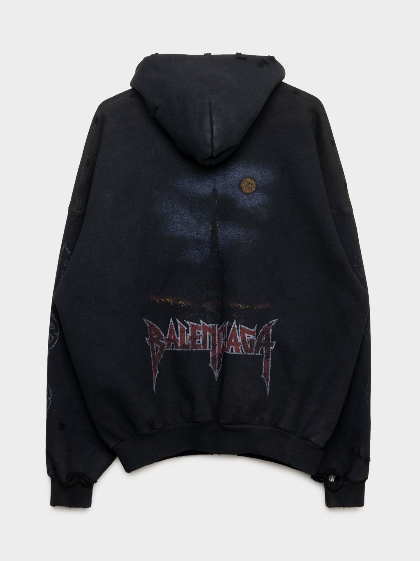 Heavy Paris Moon Zip-Up Hoodie