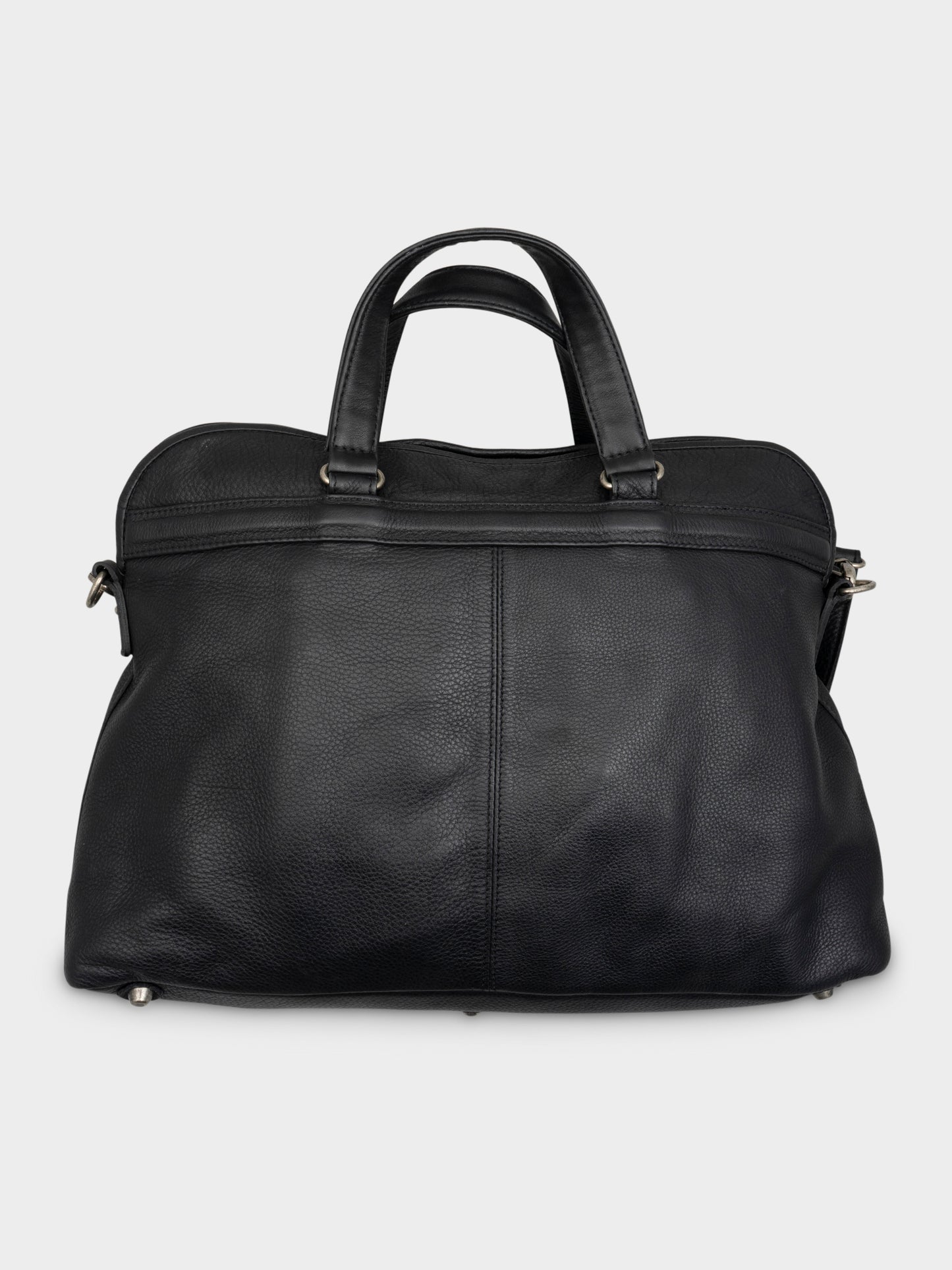 Leather Gun Embossed Messenger Bag