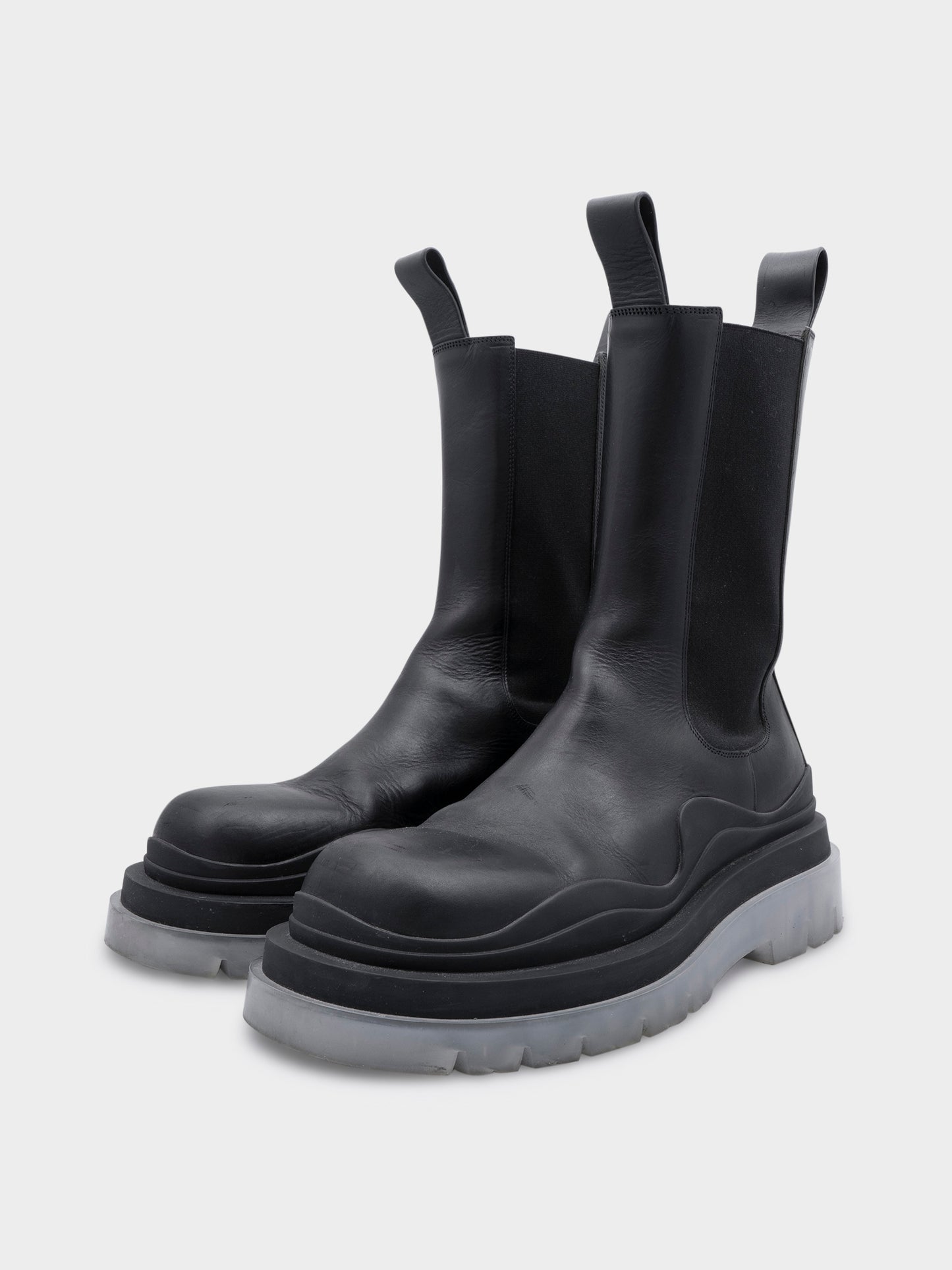 Clear Sole Tire Boots