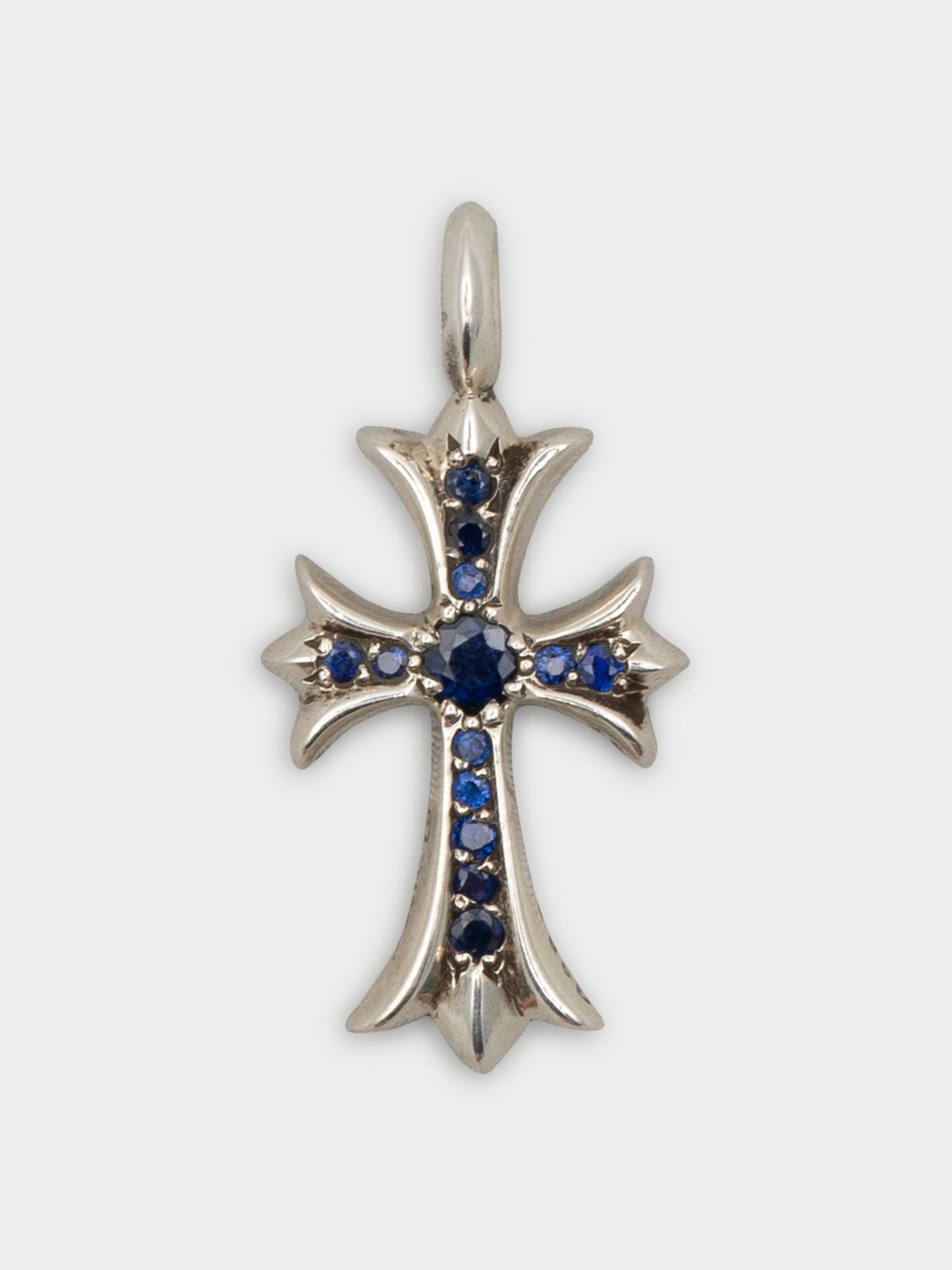 Sapphire Tiny Fat Cross