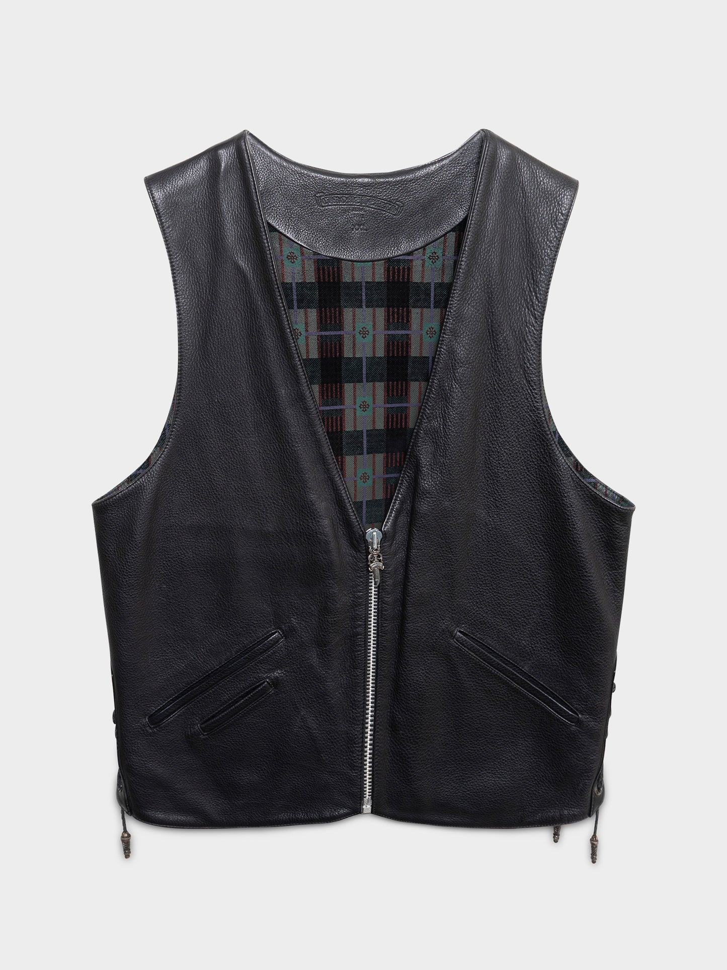 Silver Star Leather Vest